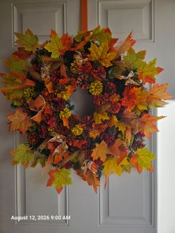 16 inch homemade Wreath