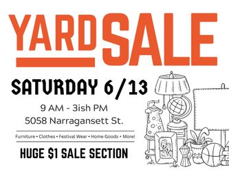 YARD SALE 6/13 OCEAN BEACH