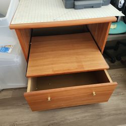 Heavy Woid Printer Dtand With Pull Out Shelf Snd File Drawer Letter Or Legal