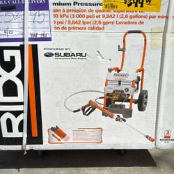 New In Box Ridgid 3000psi Pressure Washer