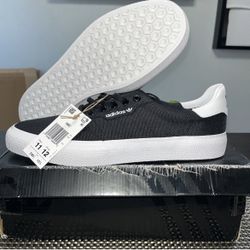 Adidas Originals 3MC Men’s 11 Womens12Black White Canvas Skate Shoes Damaged Box