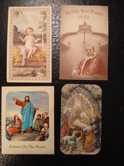 Antique Prayer Cards