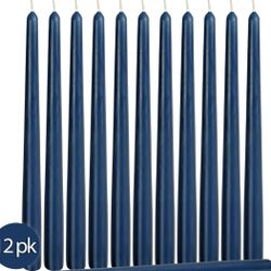 14 Inch Blue Taper Candles 