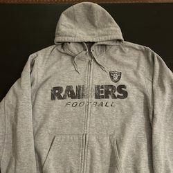 Las Vegas Raiders Football zip up hoodie