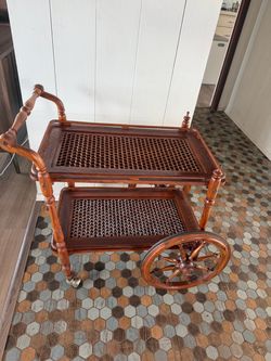 Antique Tea / Bar Cart - Handmade
