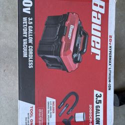 Bauer 20V Cordless 3 1/2 Gallon Wet Dry Vacuum