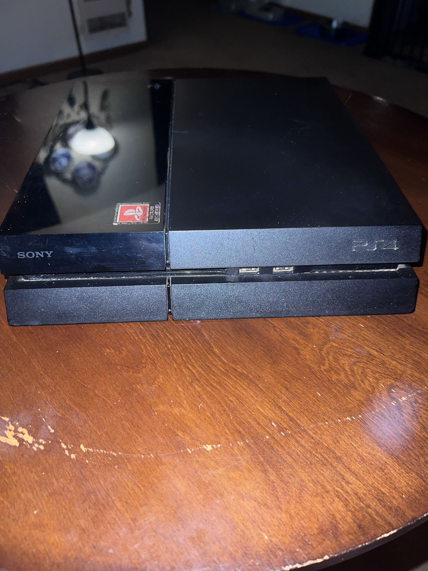 PS4 Console With Cords, Controller And Games