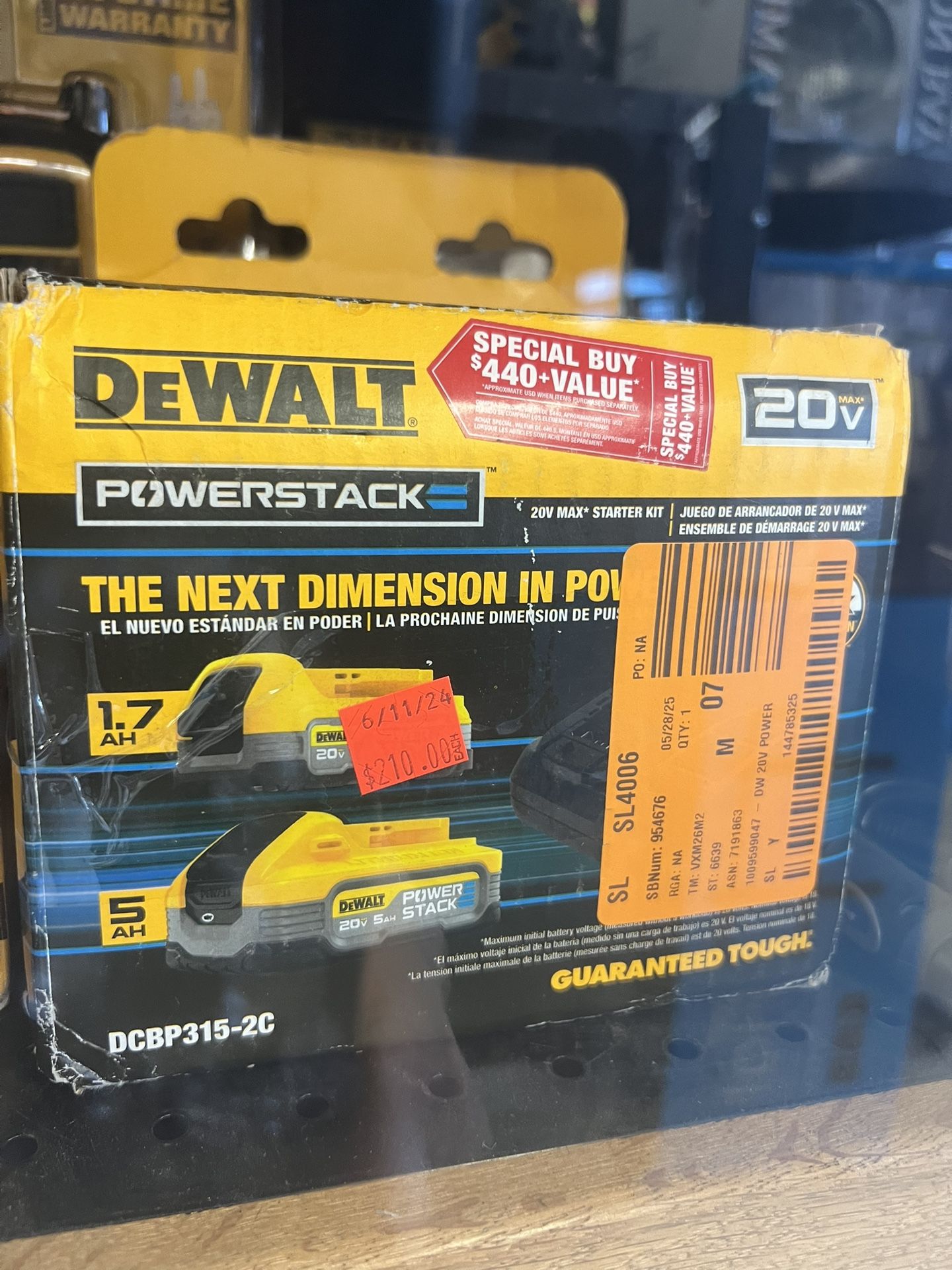 DEWALTPowerstack 20-Volt Lithium-Ion 5.0 Ah and 1.7 Ah Batteries and Charger
