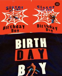 Custom Spider-Man Birthday Shirts