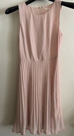 L'Atist Blush Pink Pleated Sleeveless Dress