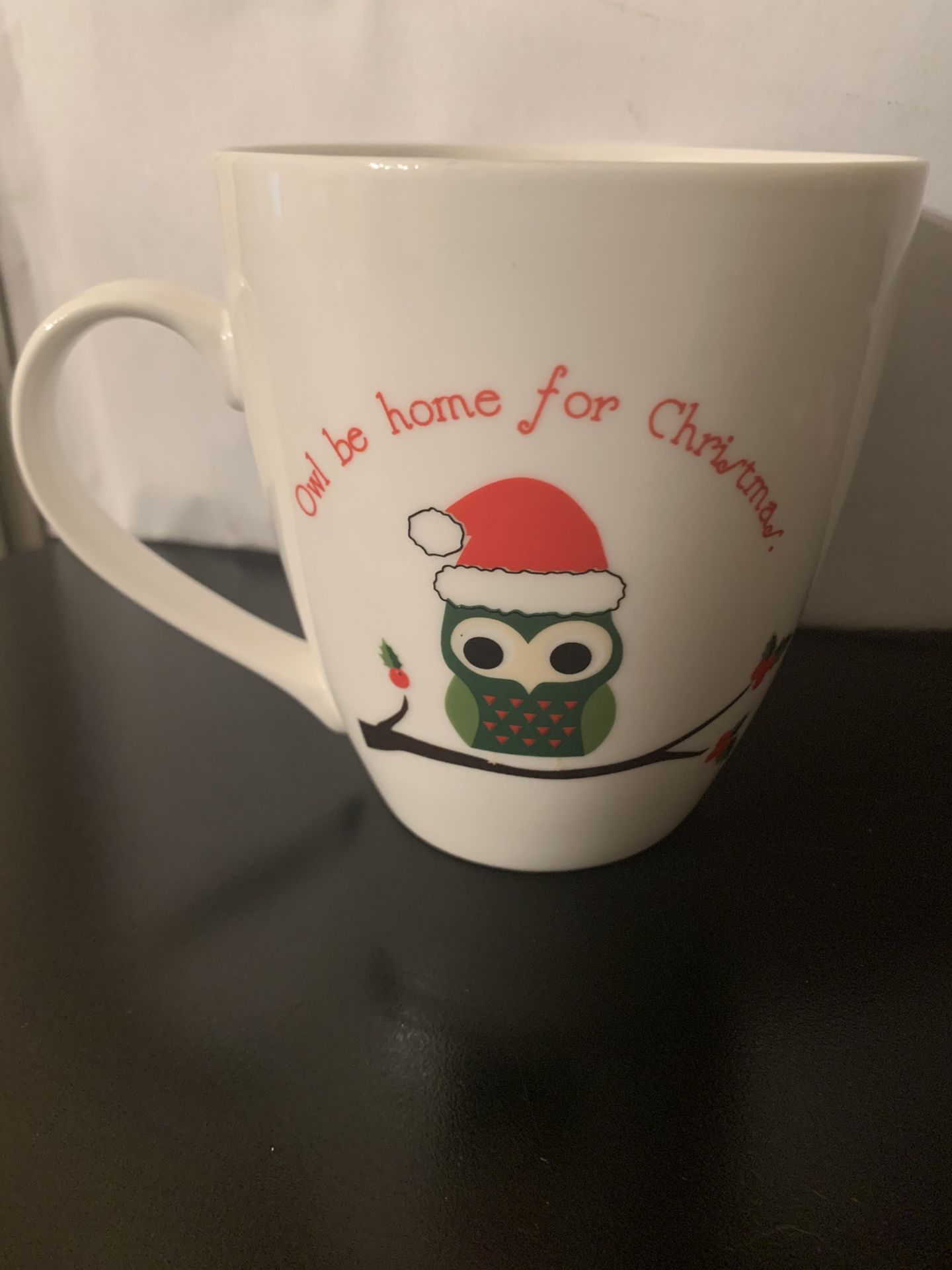 PFALTZGRAFF OWL BE HOME FOR CHRISTMAS MUG!