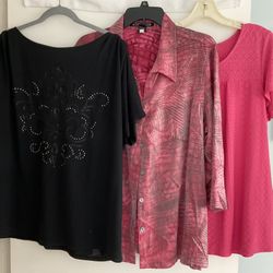 3 Women’s Tops Size 1X