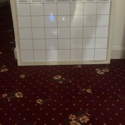 White Board Calendar