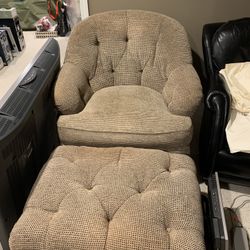 Chair And Ottoman By Sherril 