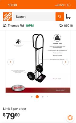 800 lb. Capacity D-Handle Hand Truck