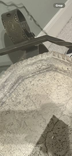 Designer Glass, Stone and Bronze Coffee Table