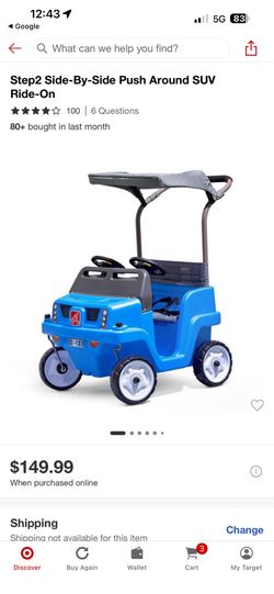 Toddler push cart