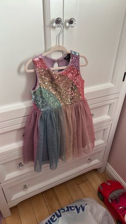 Zunie Girls Sequin Tulle Party Dress – Size 4 – Multicolor