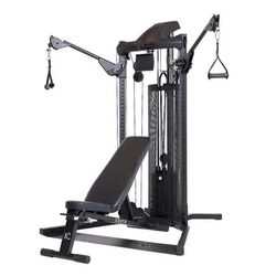 Centr 1 by Ispire Home Gym Functional Trainer With Folding Workout Bench ***open box***