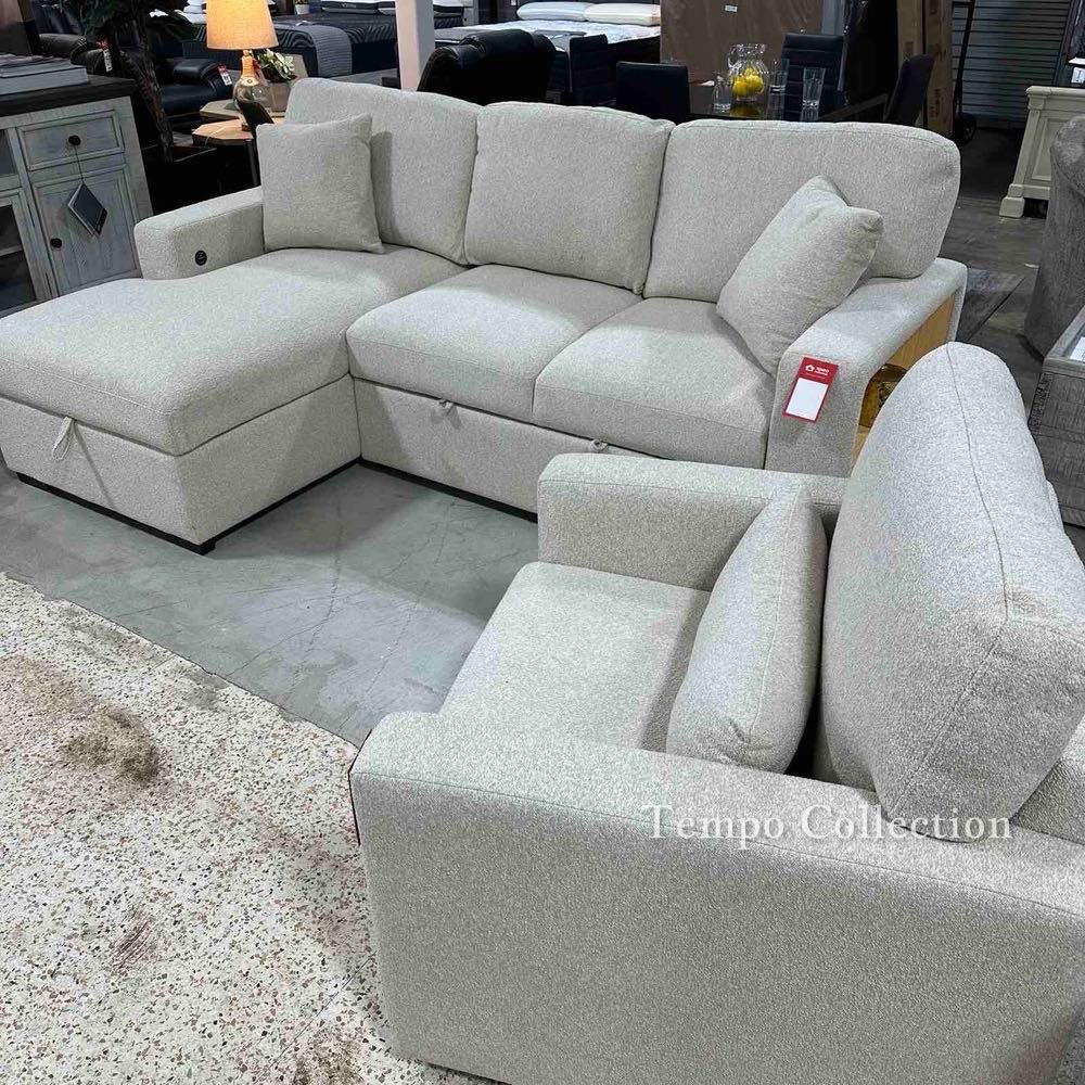Sleeper Sofa with Matching Swivel Chair