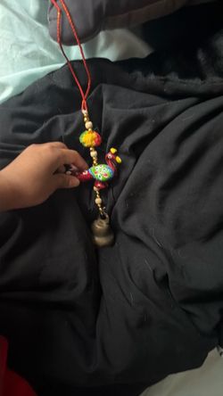 Handmade Decorative Peacock Rakhi with Bell