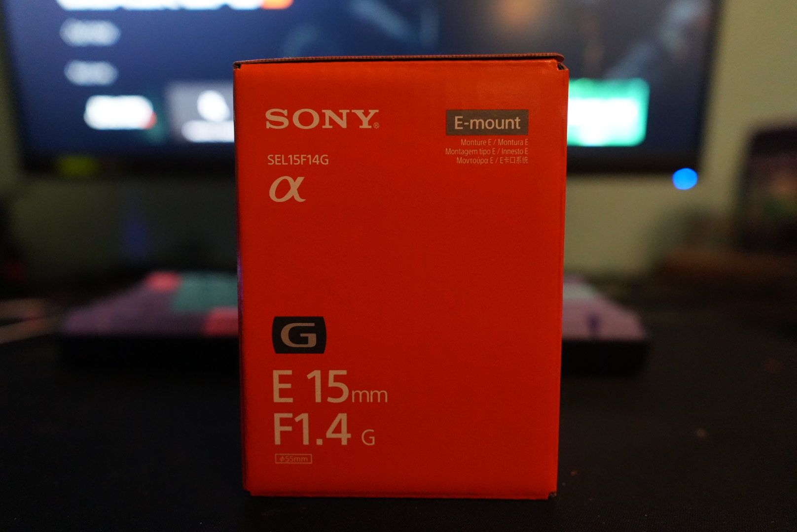 Sony E15mm F1.4G lens