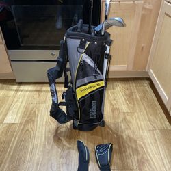 Wilson Profile Jr. W/ Bag 5 Piece Golf Set W/ Bag Yellow - USED 36” Driver