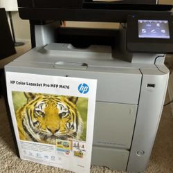 HP Color LaserJet MFP M476nw (10DE4A), with boxes of new ink!