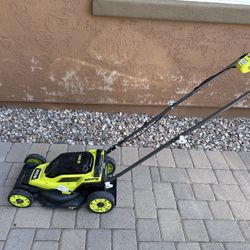 RYOBI 18V 13 in. Cordless Battery Walk Behind Push Lawn Mower Tool Only P1108BTL