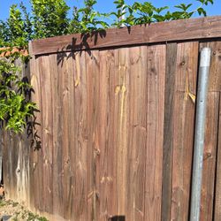 Red Stained Fir Pence Picket 