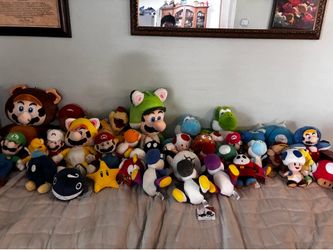 Mario collecting of plushies