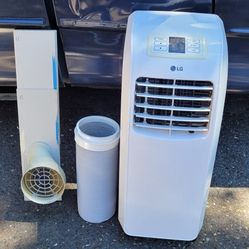 LG Portable Air Conditioner With Window Pieces 