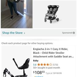 Child Rider Stroller Attachment