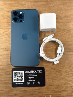 📱 iPhone 12 Pro Max | 128GB | Pacific Blue | Unlocked (Any Carrier)