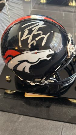 Peyton Manning autographed mini helmet