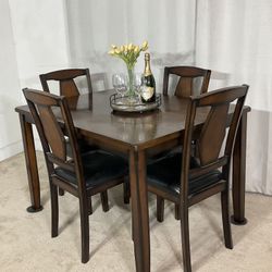 Compact Dining Table & 4 Chairs 