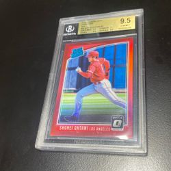 2018 Donruss Optic Rated Rookie Shohei Ohtani Red Prism 3/99 BGS 9.5 Gem Mint