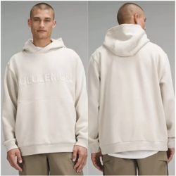 lululemon Steady State Pullover Hoodie Wordmark, Men’s L in Natural Ivy