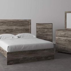 Ashley Salinksi Gray 5 Pcs Bedrooms Sets Queen or King Beds Dressers Nightstands Mirror and Chests Finance and Delivery Available 