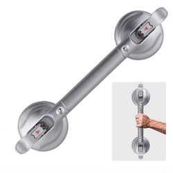 Heavy Duty Suction Shower Grab Bar - Toilet Bathroom Bathtub Safety - Shower Handles, Suction Cup Power Up to 250 LB, Perfect for Elderly Seniors(17 I