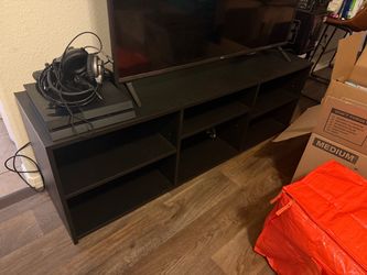 Black TV Stand up