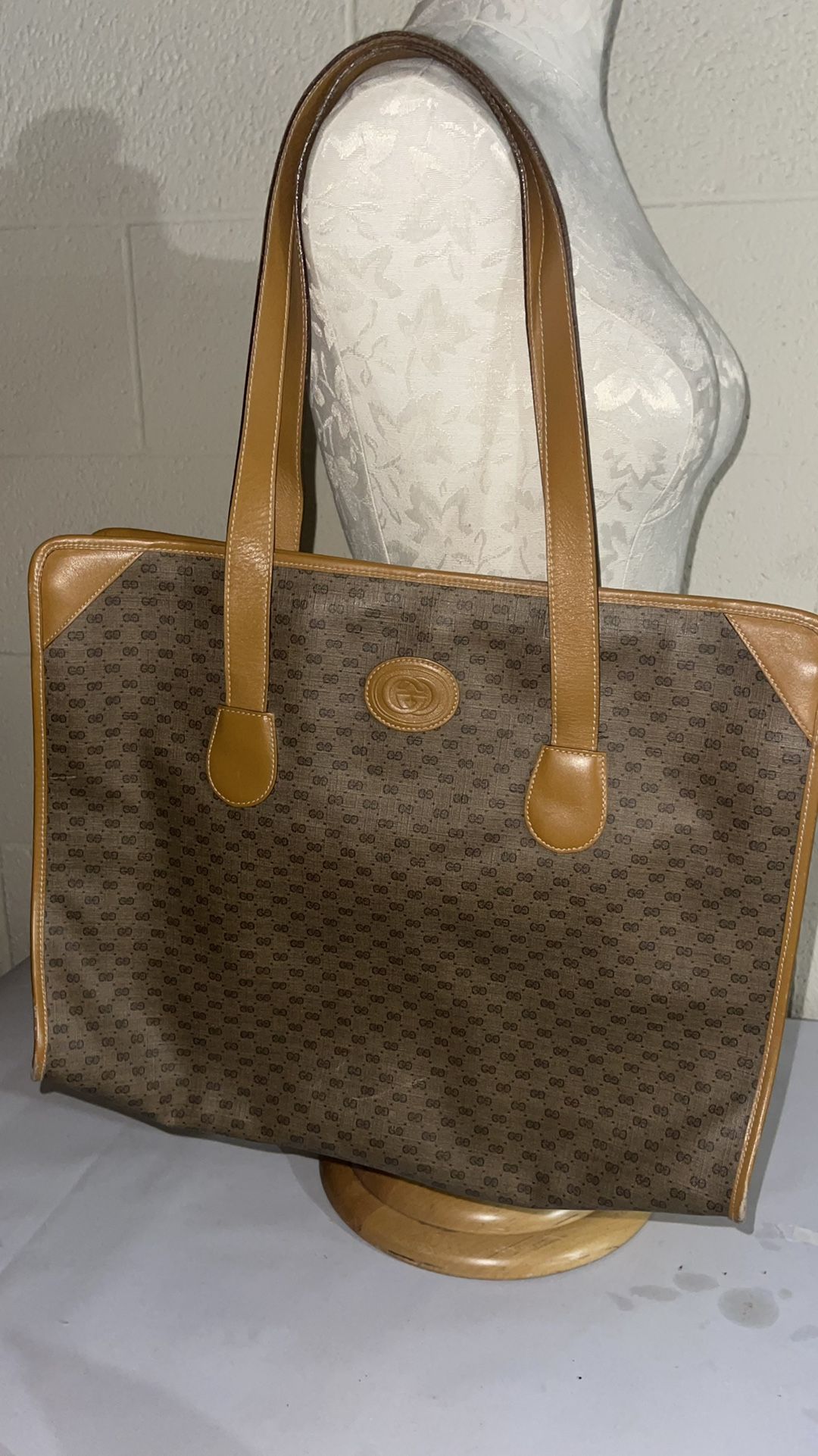 Gucci Vintage Tote Leather 