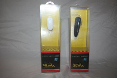 Bluetooth earpiece / Headphones / earbuds / headset compatible with any device hear music or answer calls