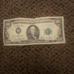 Old 100$ Bill Good Condition 