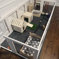 Bunny Rabbit Full Playpen Setup