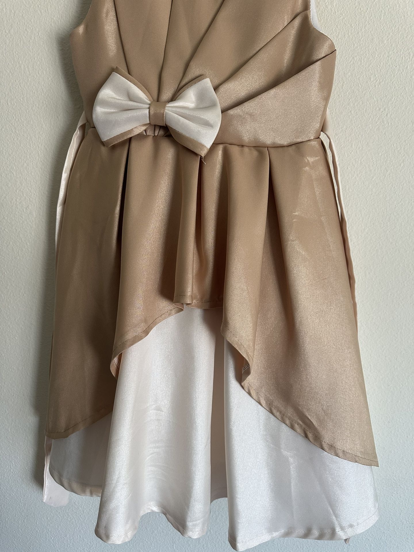 Gold And Beige Party Dress Size 9-10