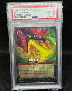 Dragon Fire PSA 10 lorcana
