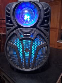 Karaoke disco ball machine Bluetooth and am fm radio with a mic port
