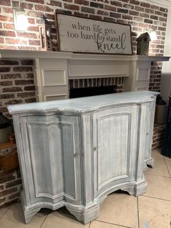 Beautiful Refinished 65in Buffet / Sideboard / Credenza / Bar / Media Console / Entryway Piece