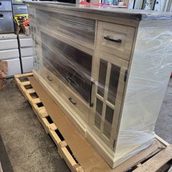 75” Entertainment Center And Fireplace NEW